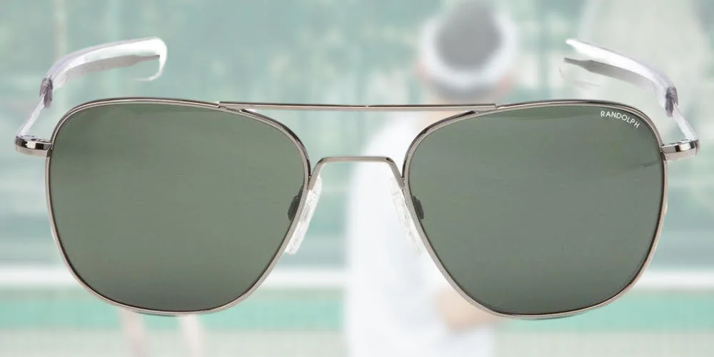 1 Aviator Mens or Womens Matte Chrome Sunglasses