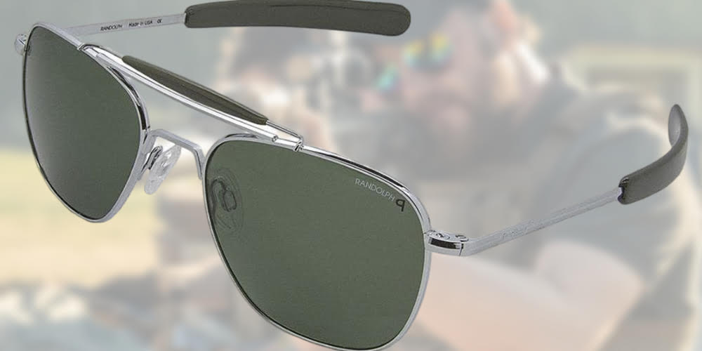 1Randolph Navigator Aviator II Authentic Sunglasses
