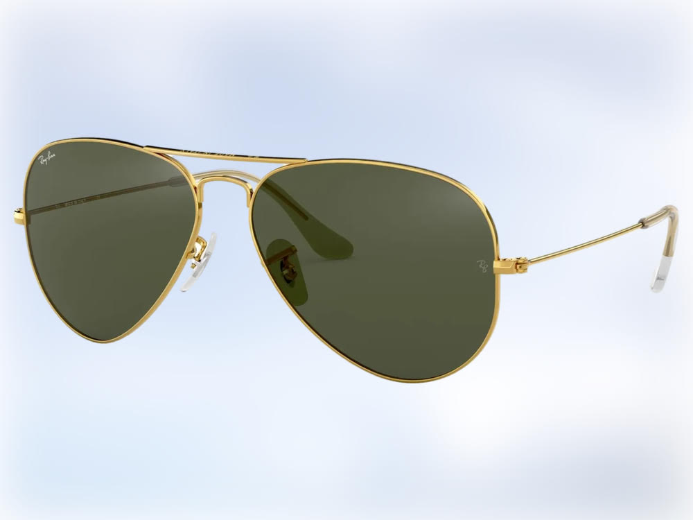 1Ray-Ban Aviator RB3025 Glass Sunglasses