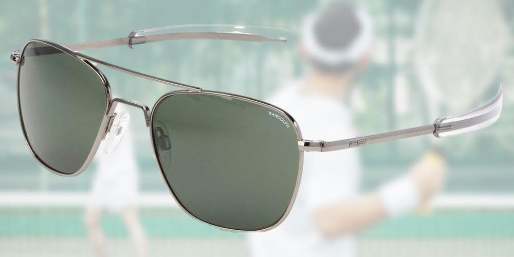 Aviator Mens or Womens Matte Chrome Sunglasses